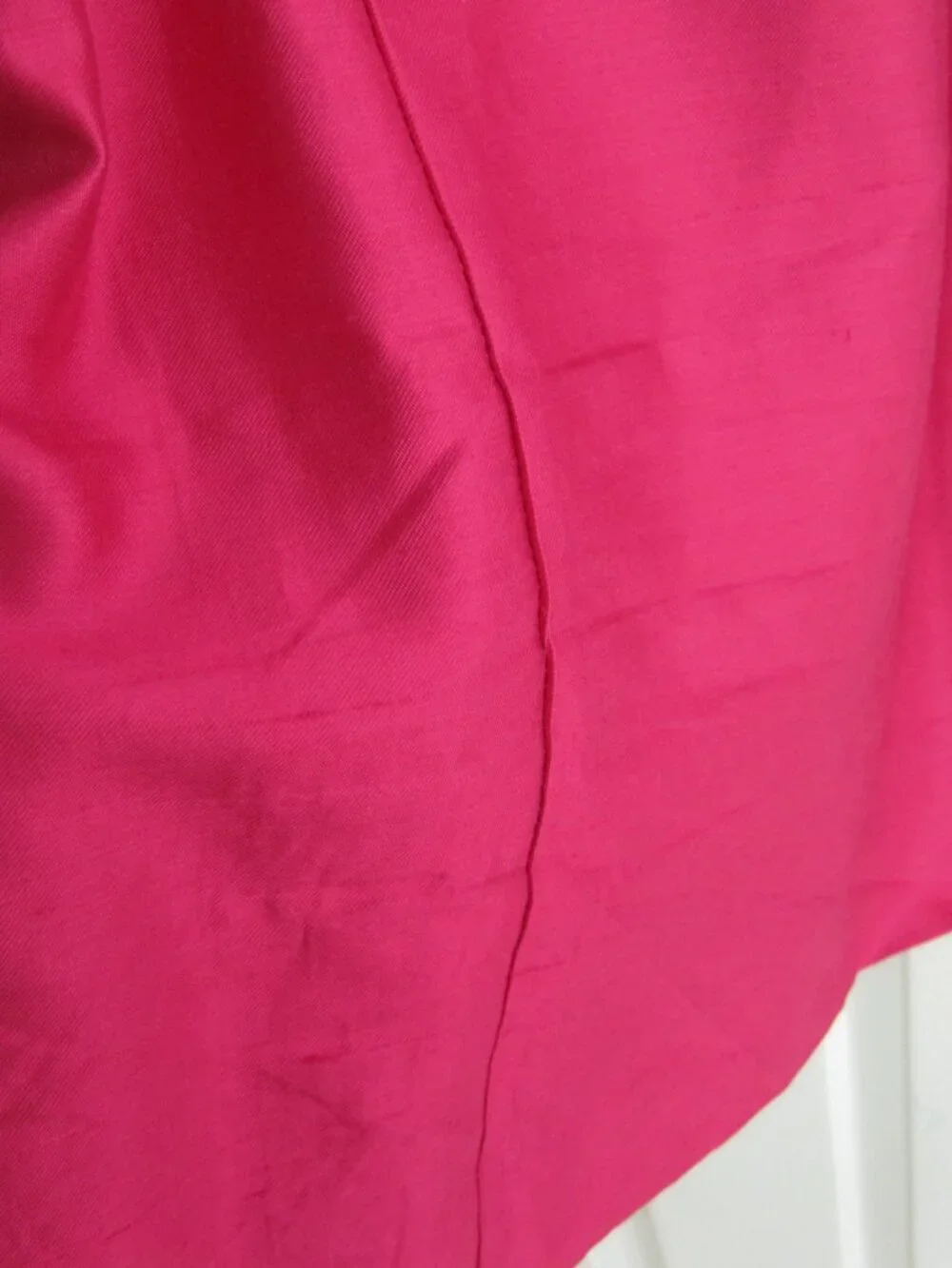 Kate Spade Fuchsia Bow Silk Faille Dress Size 0 Hot Pink Elegant Event Wear